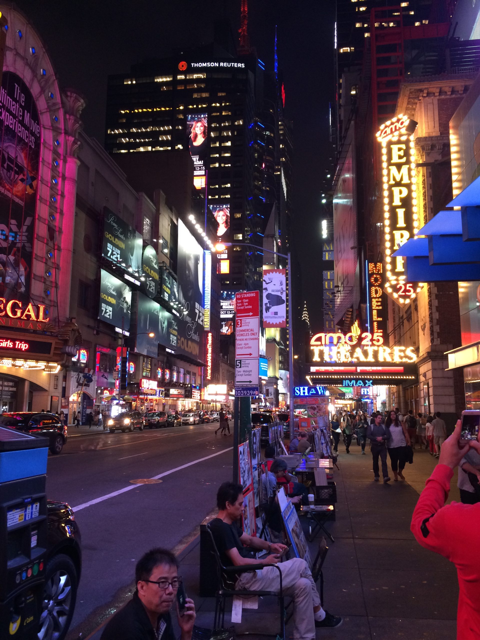 Hanging out on 42nd Street in NYC on a Saturday night - Mal Milligan